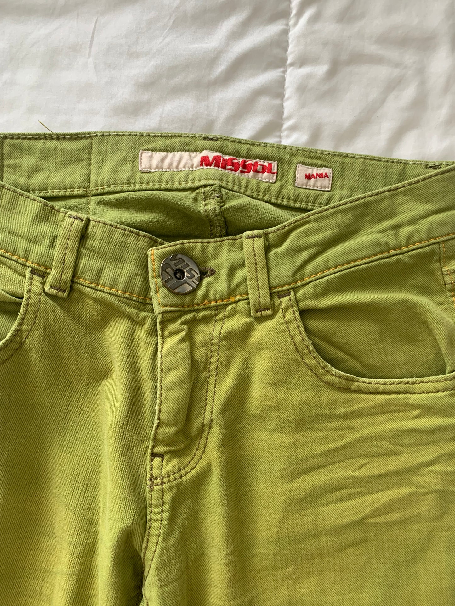 Miss Sixty green bootcut jeans
