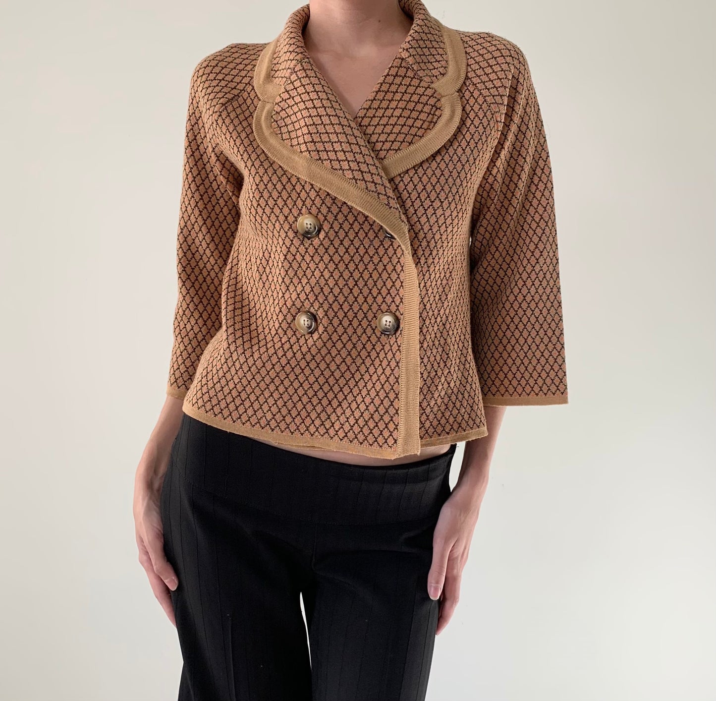Made in Italy double breasted cardigan