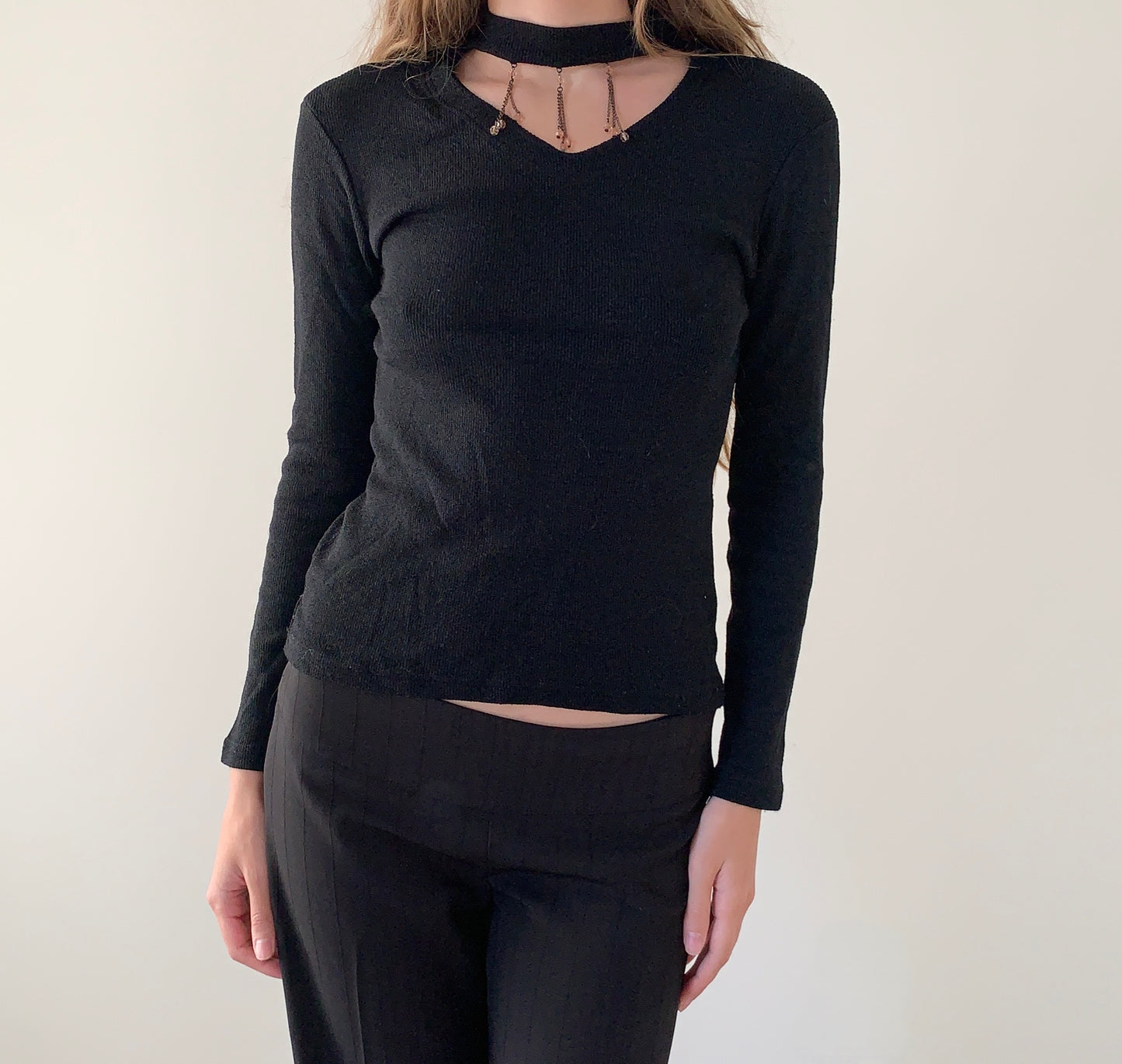 Ivoire Laurence Paris knit long sleeve top