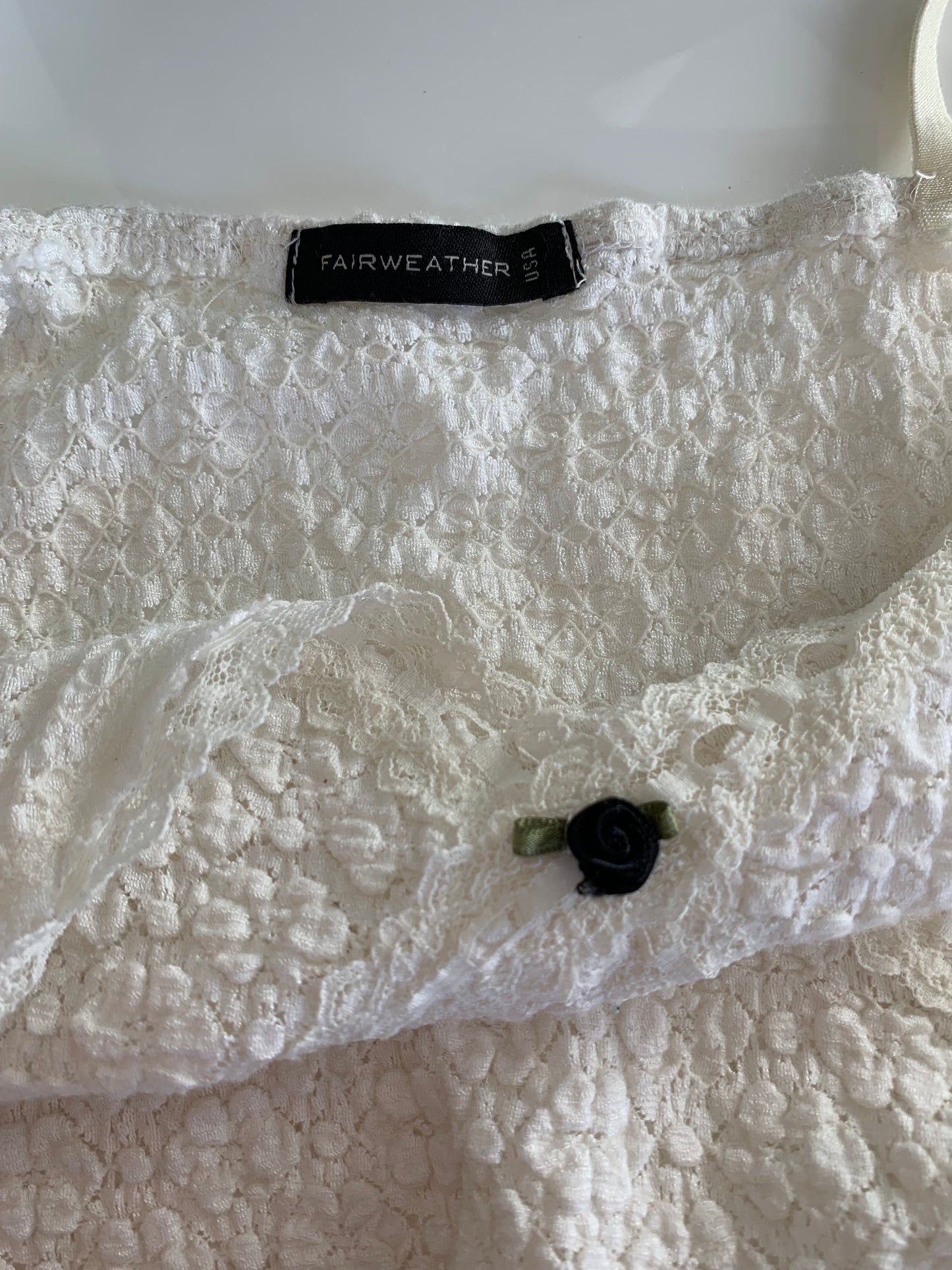 90s Fairweather lace camisole