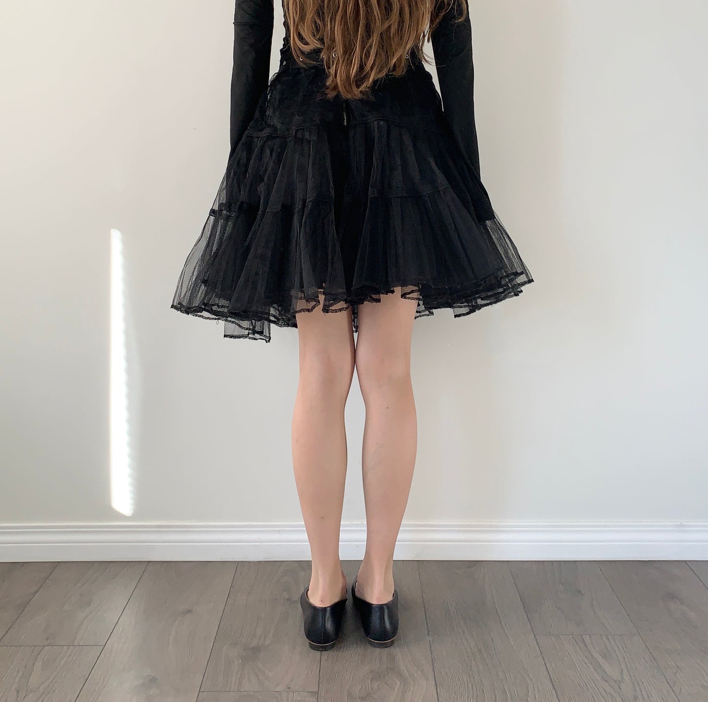 Tripp nyc black tulle skirt