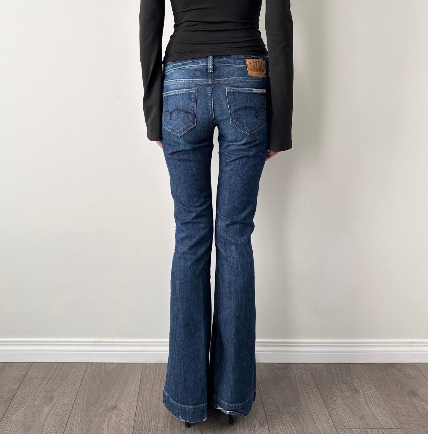 Vintage low rise flared jeans