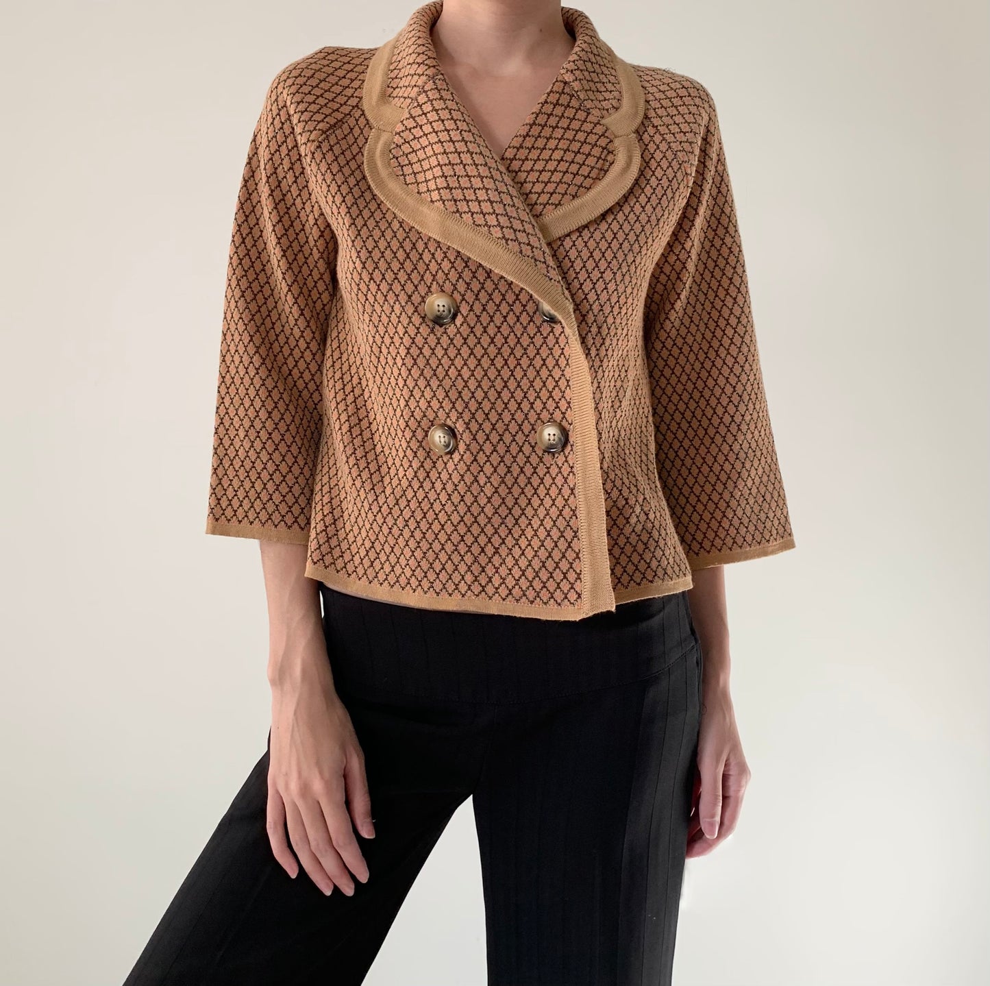 Made in Italy double breasted cardigan