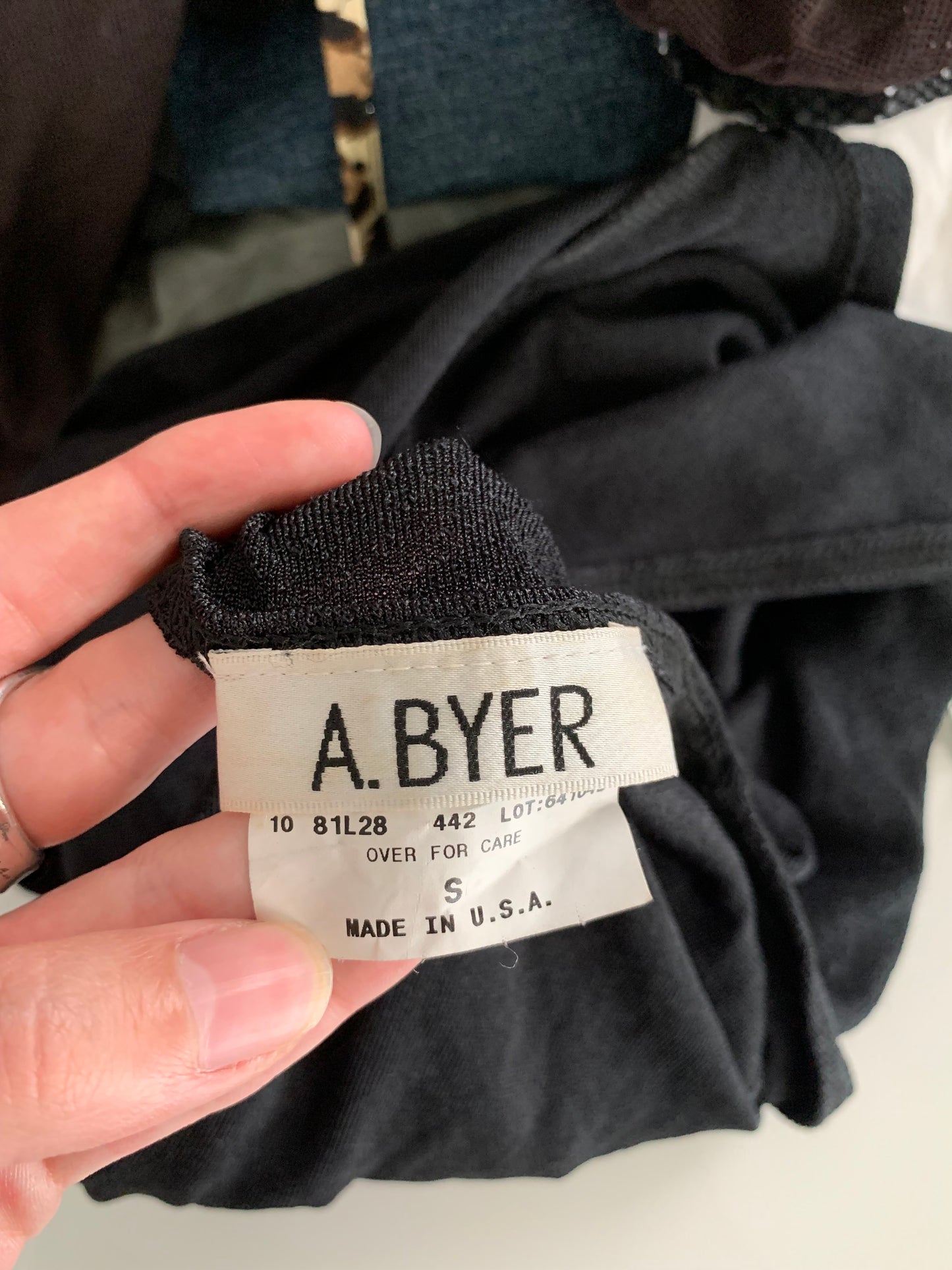 Abyer black v-neck blouse