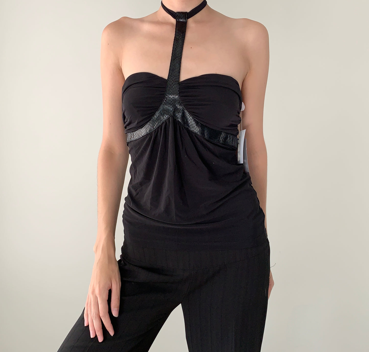 Vintage born in Hollywood club halter top