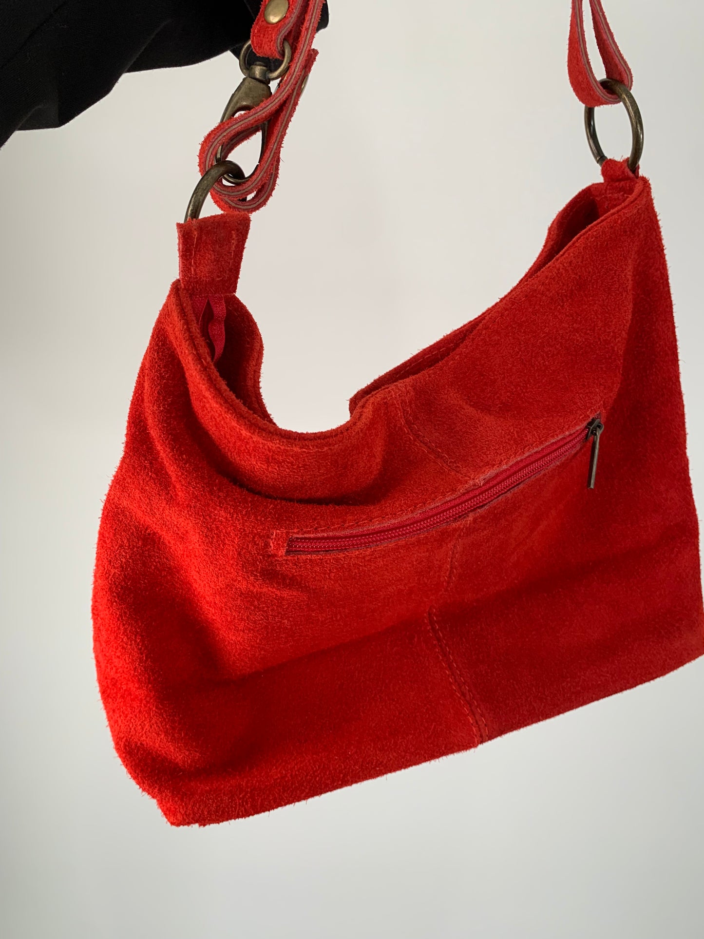 Made in Italy red genuine leather purse