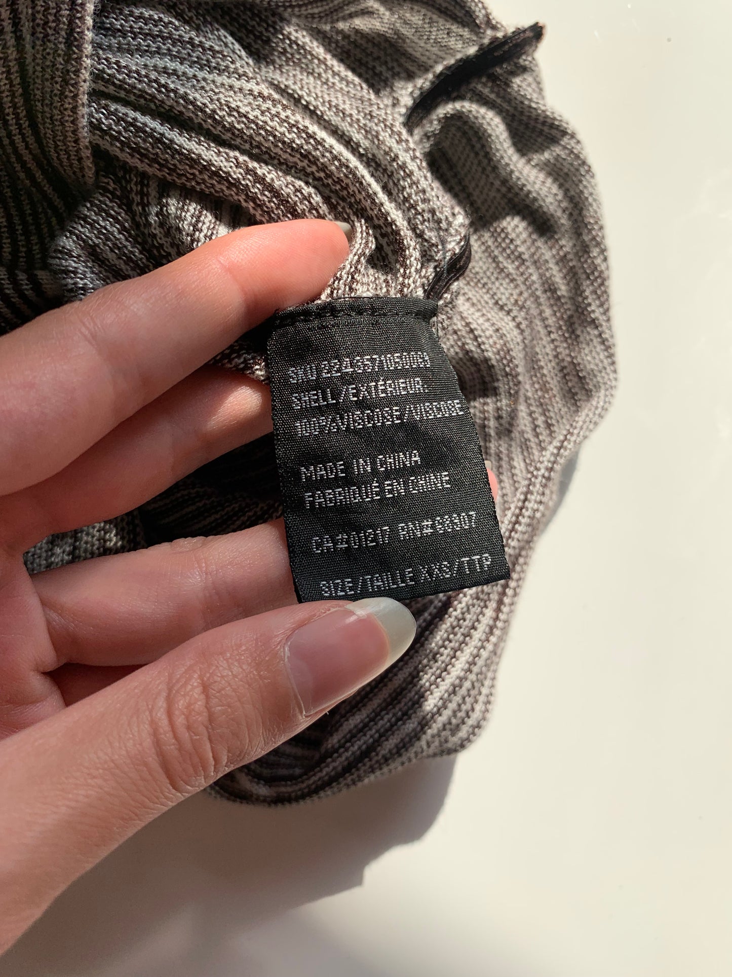 Le Chateau striped boho knit top