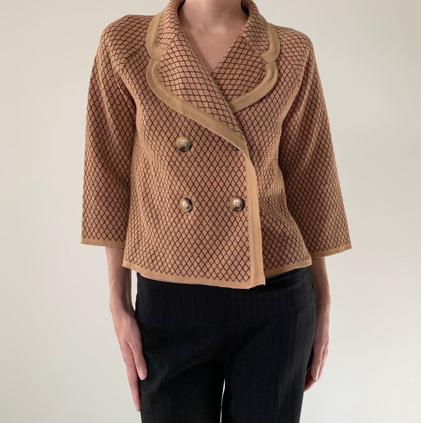 Made in Italy double breasted cardigan