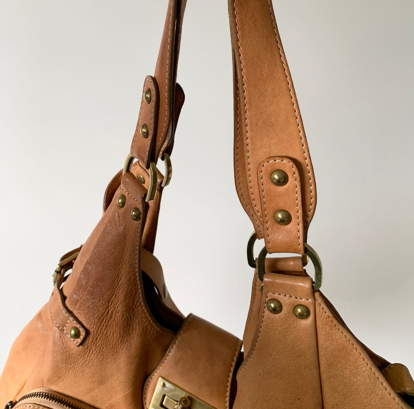 Divared genuine leather boho shoulder purse