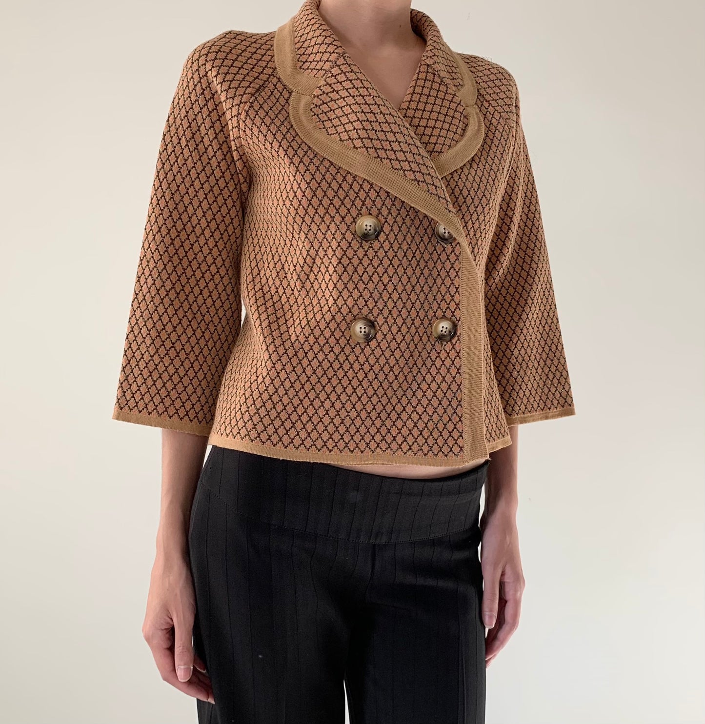 Made in Italy double breasted cardigan