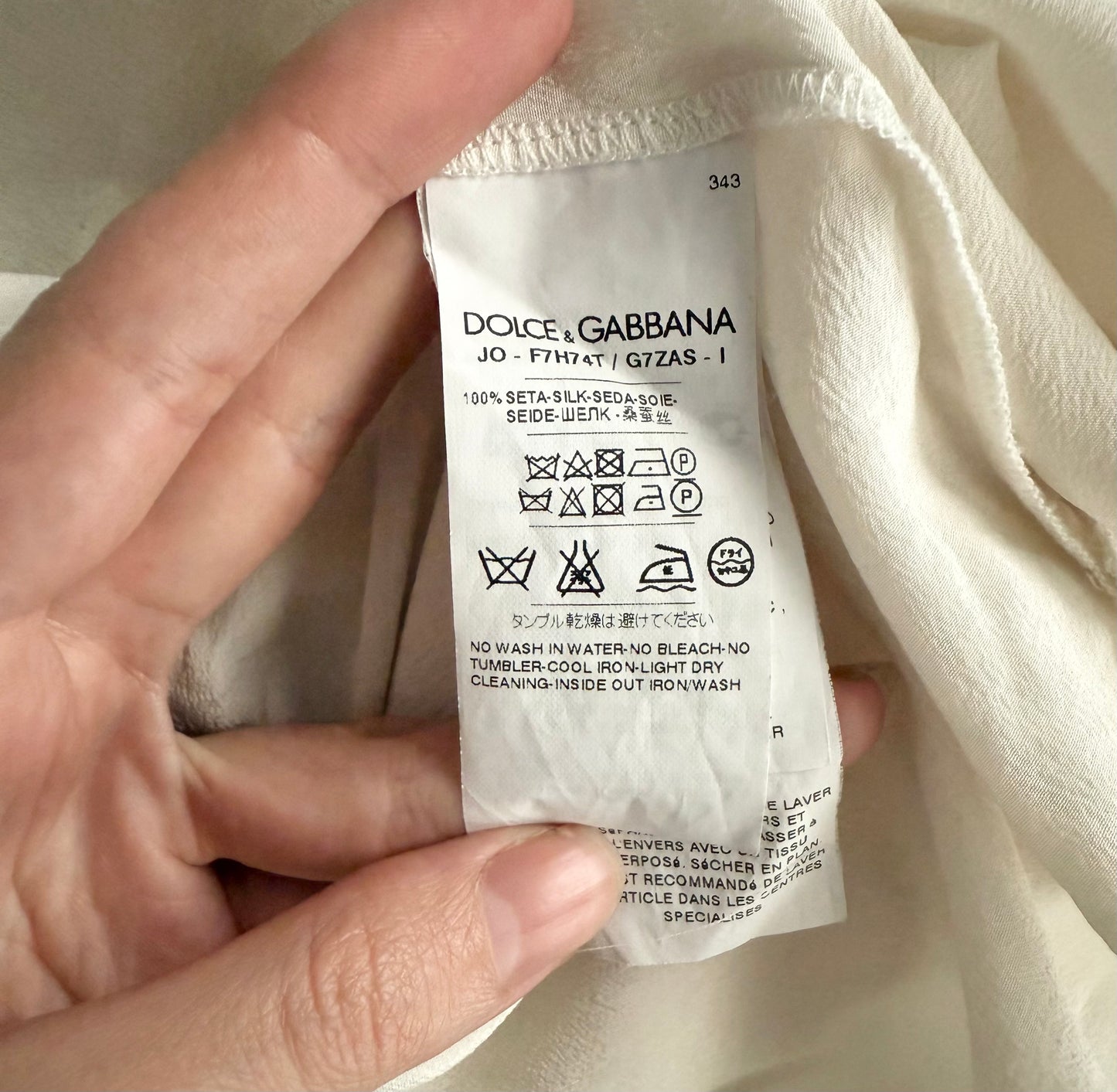 Dolce & Gabbana lace detail blouse