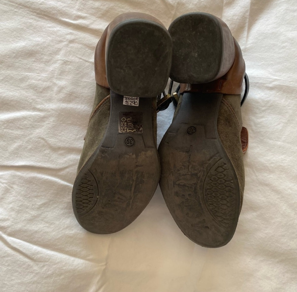 AS.98 leather loafer style heels