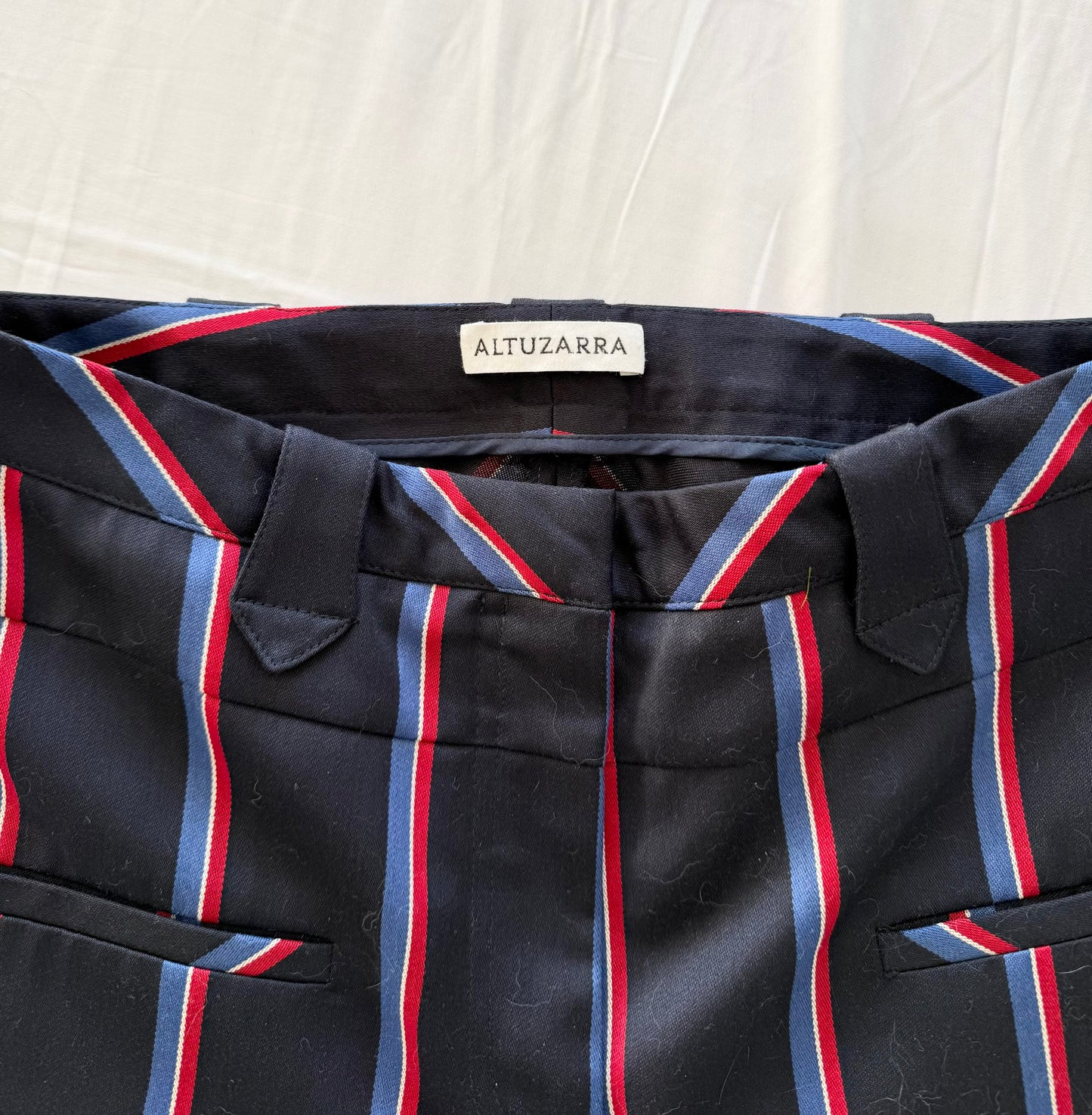 Altuzarra bootcut serge striped trousers