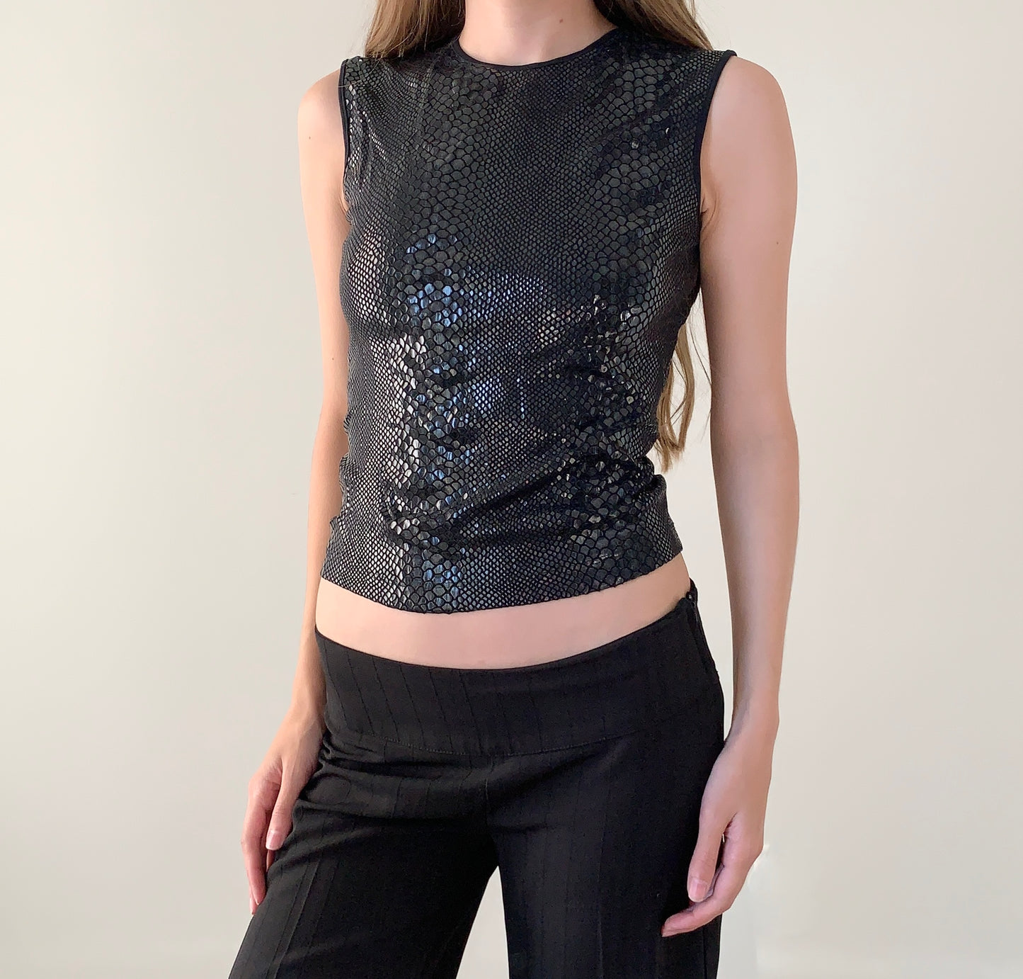 Miss sixty animal print sleeveless top