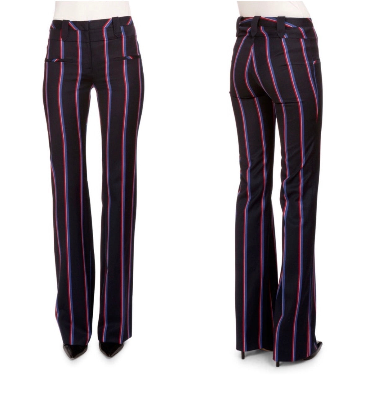 Altuzarra bootcut serge striped trousers