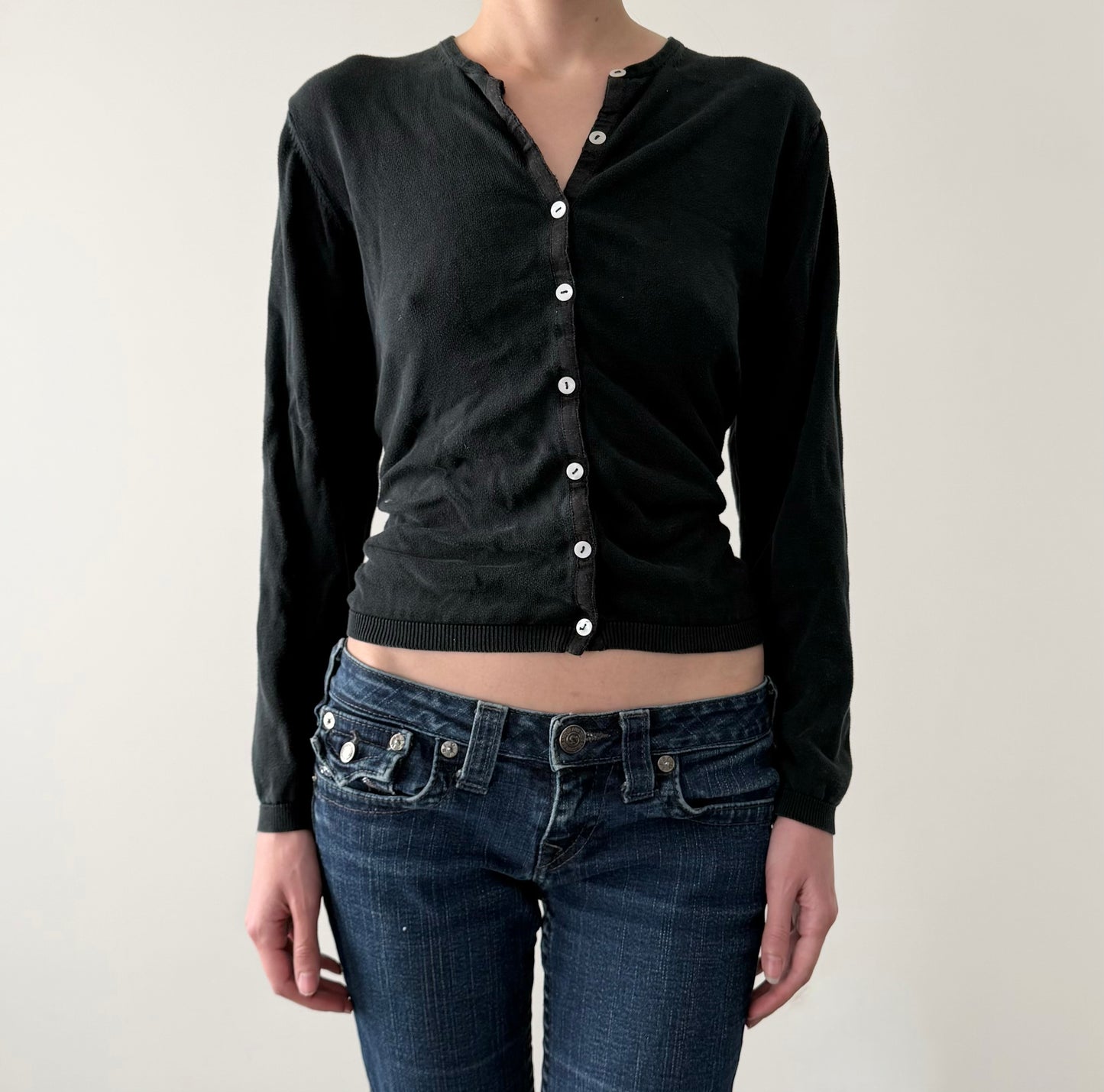 Vintage 100% silk knit cardigan