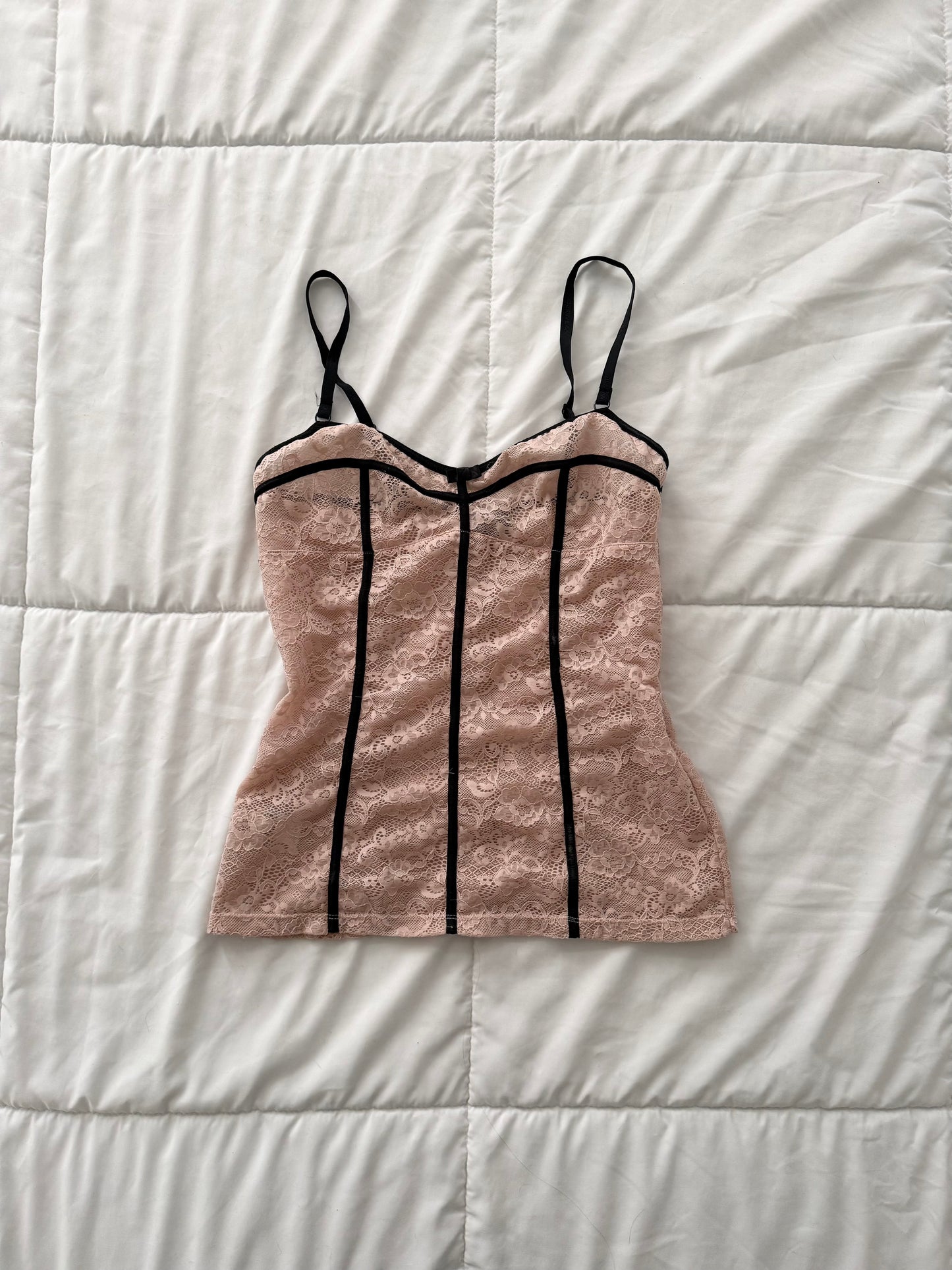 D&G dusty pink lace camisole