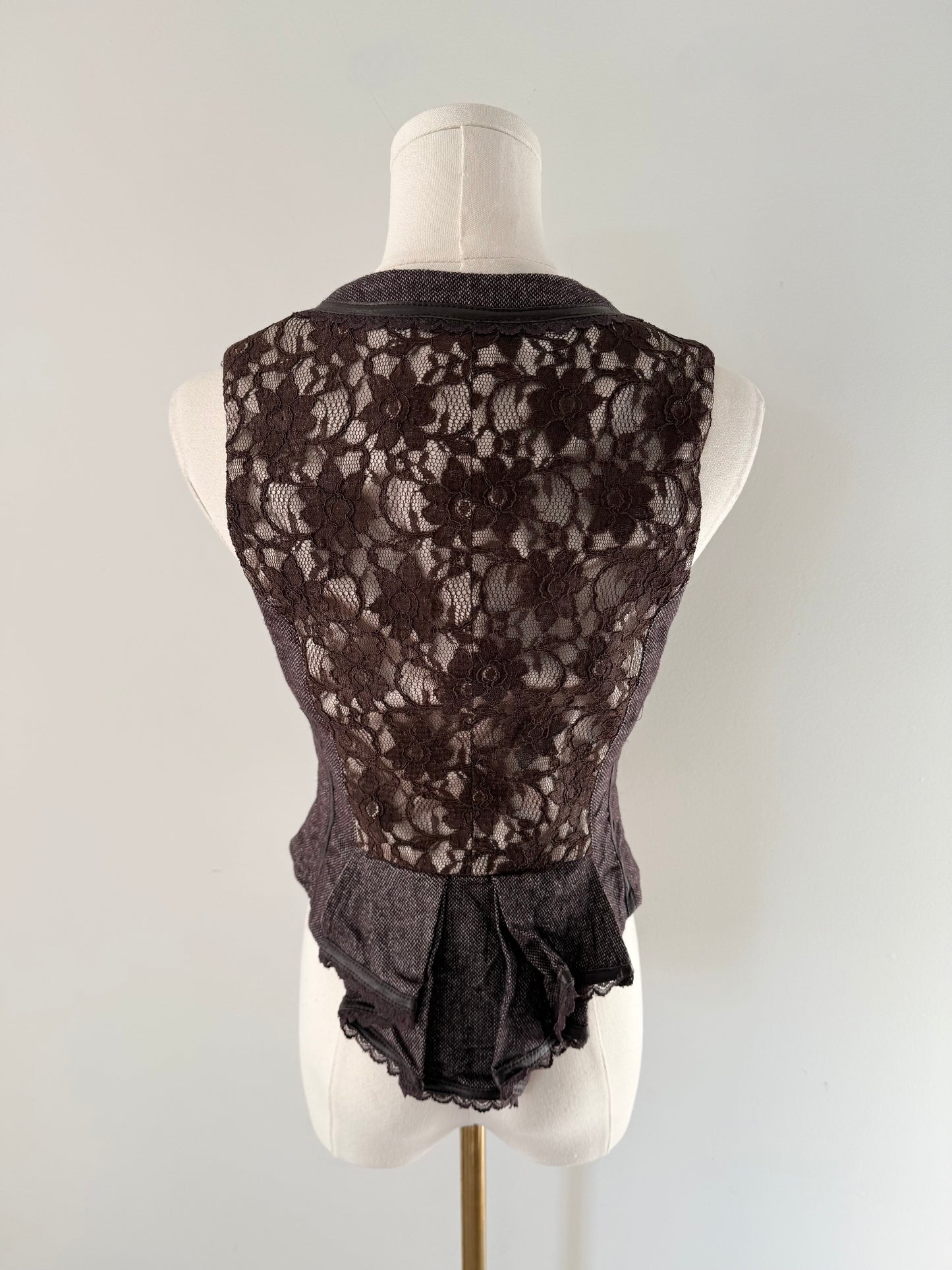 Bebe wool blend waistcoat vest