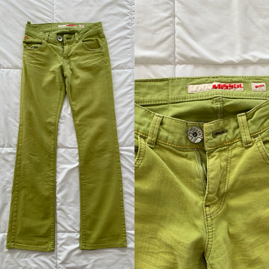 Vintage Miss Sixty green jeans