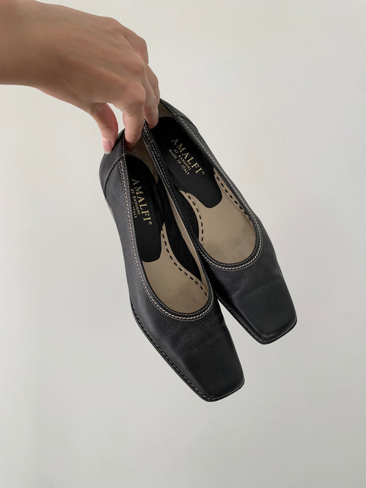 Amalfi made in Italy black heels
