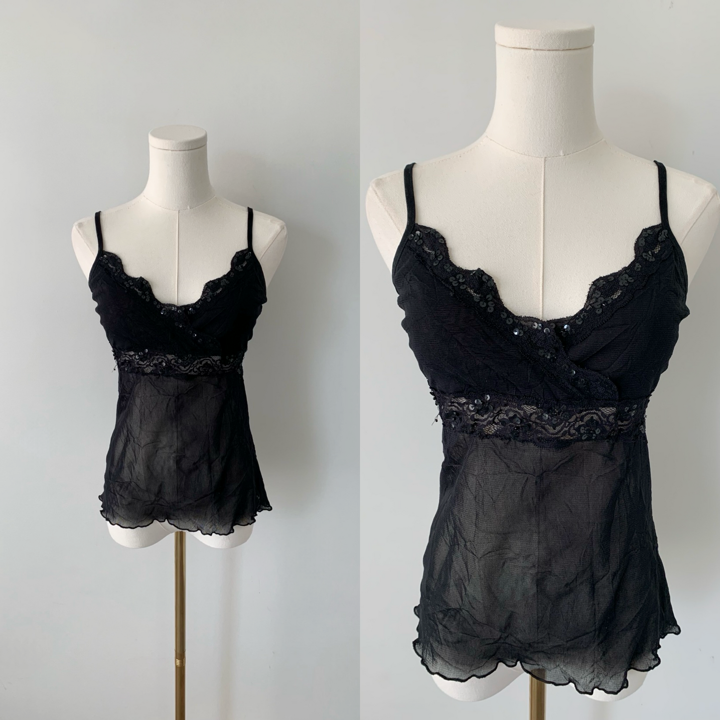 Kabi women sheer lace camisole