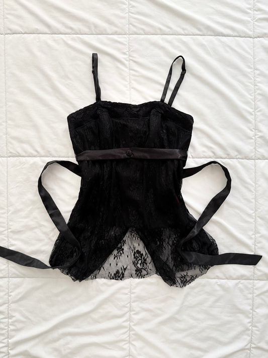 Tripp NYC lace babydoll corset