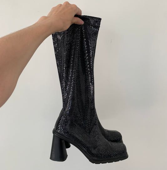 J.K. Acid made in Italy square toe boots