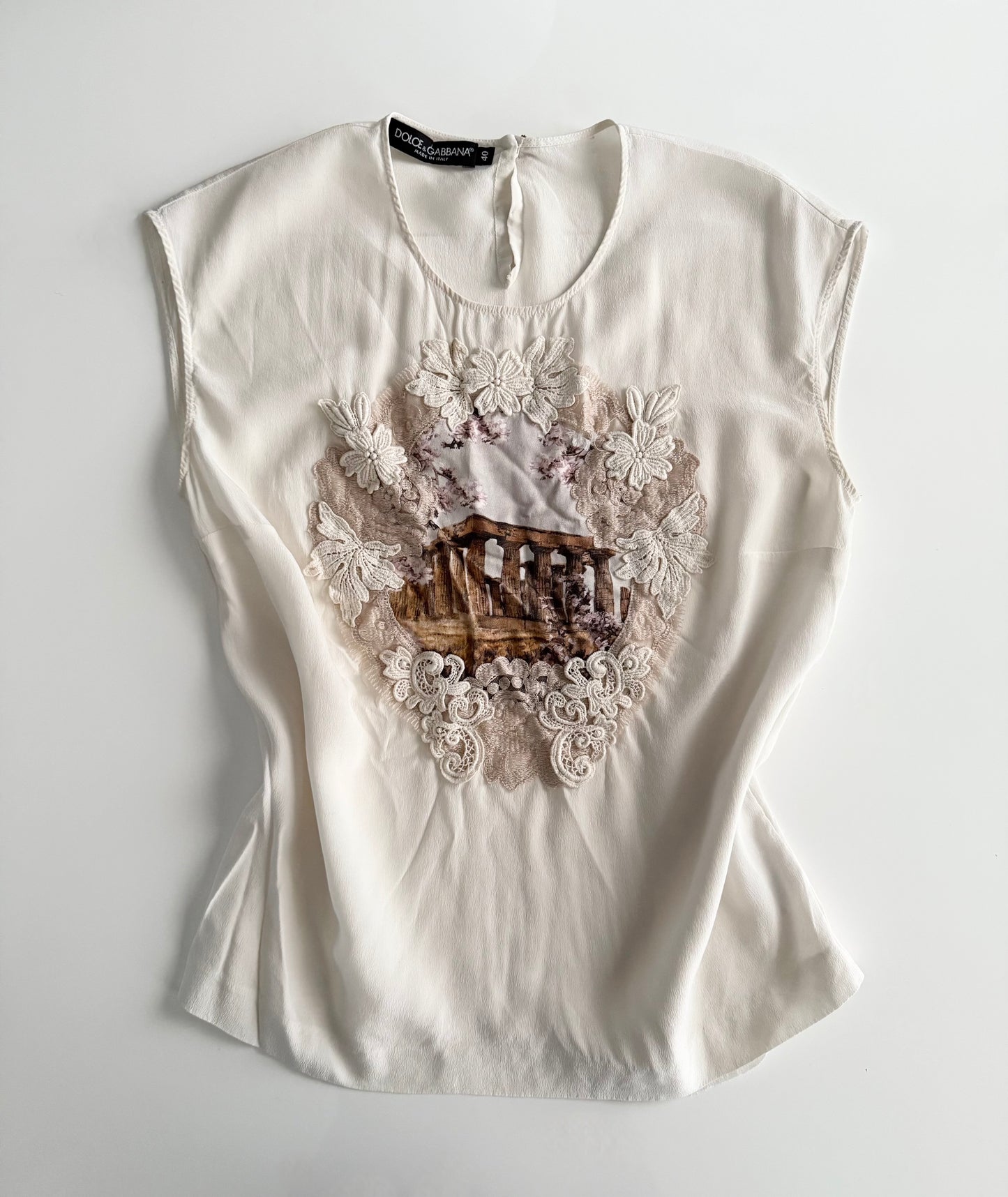 Dolce & Gabbana lace detail blouse