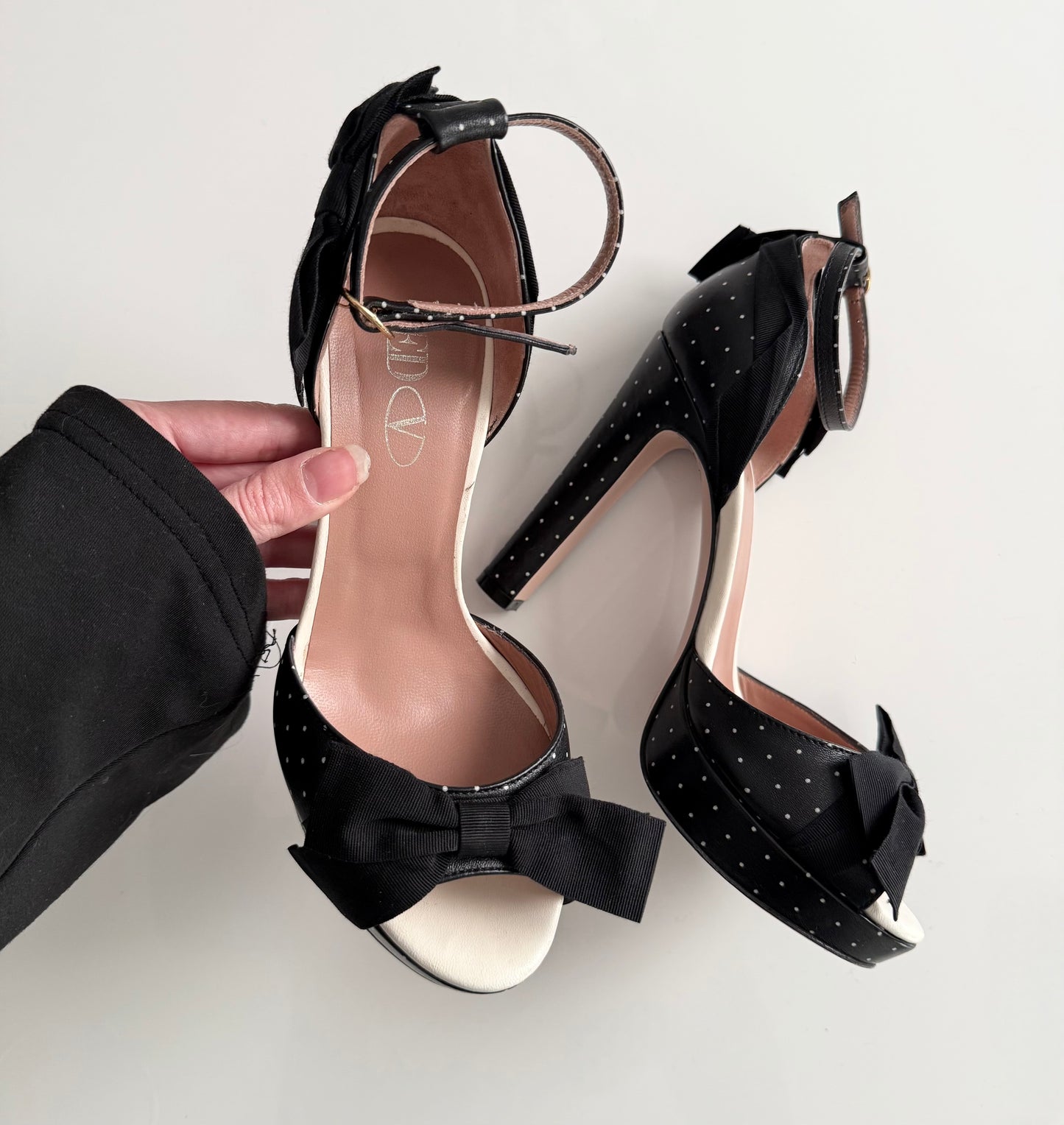 Red Valentino polka dot high heels