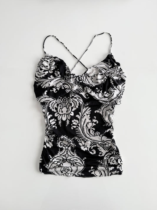 Marciano 100% silk floral camisole