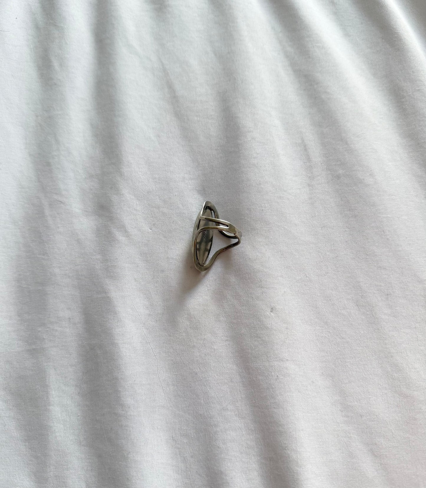 Vintage 925 sterling silver gem ring