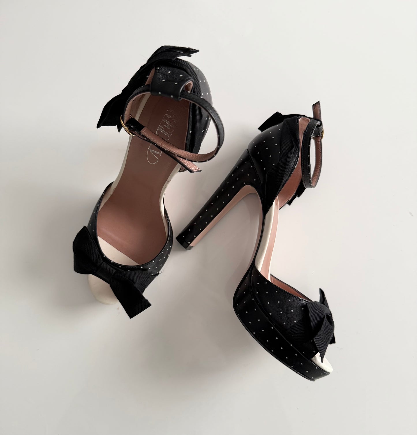 Red Valentino polka dot high heels