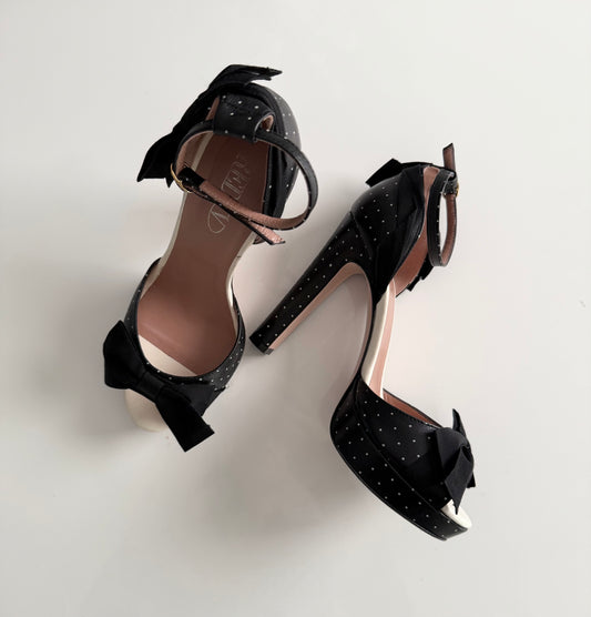 Red Valentino polka dot high heels