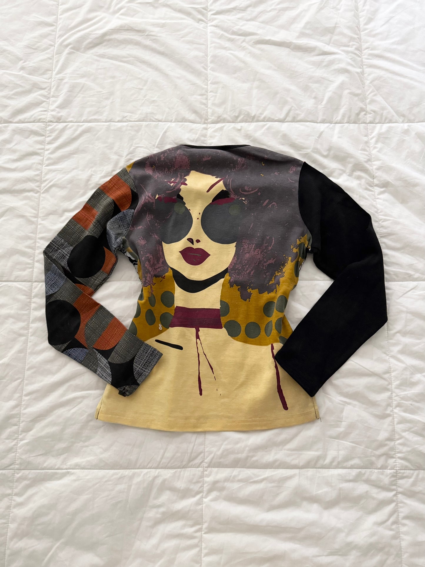 Custo Barcelona graphic long sleeve top