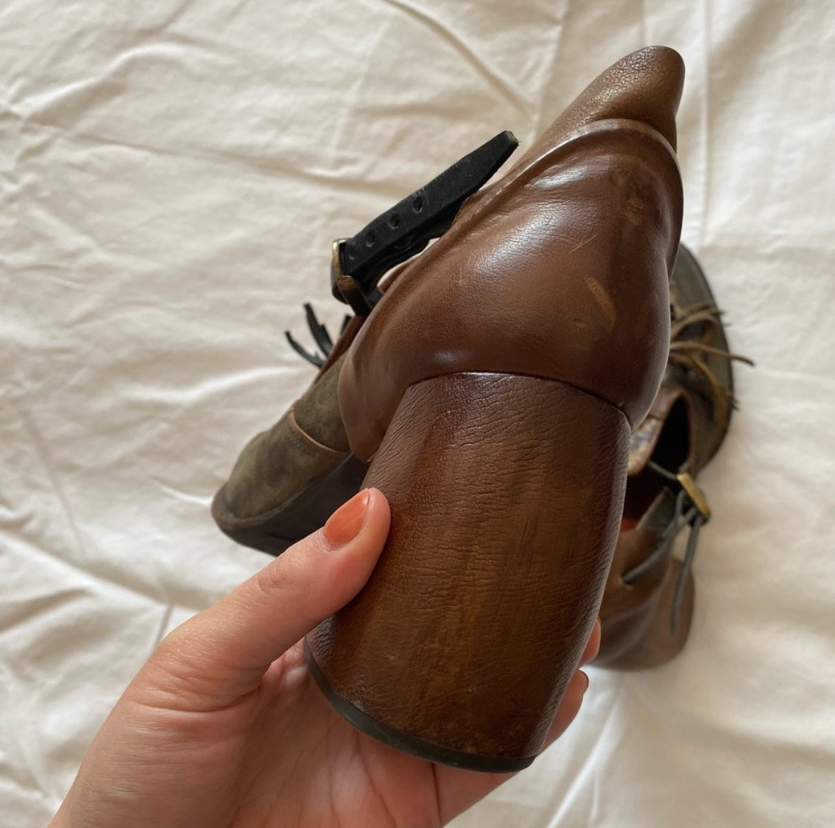 AS.98 leather loafer style heels