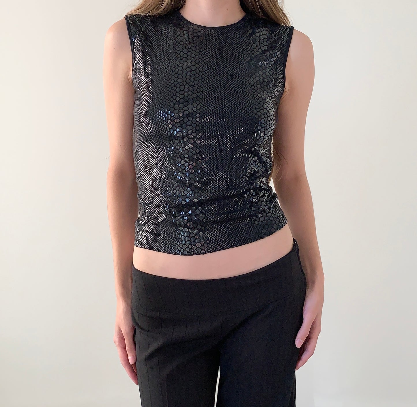 Miss sixty animal print sleeveless top