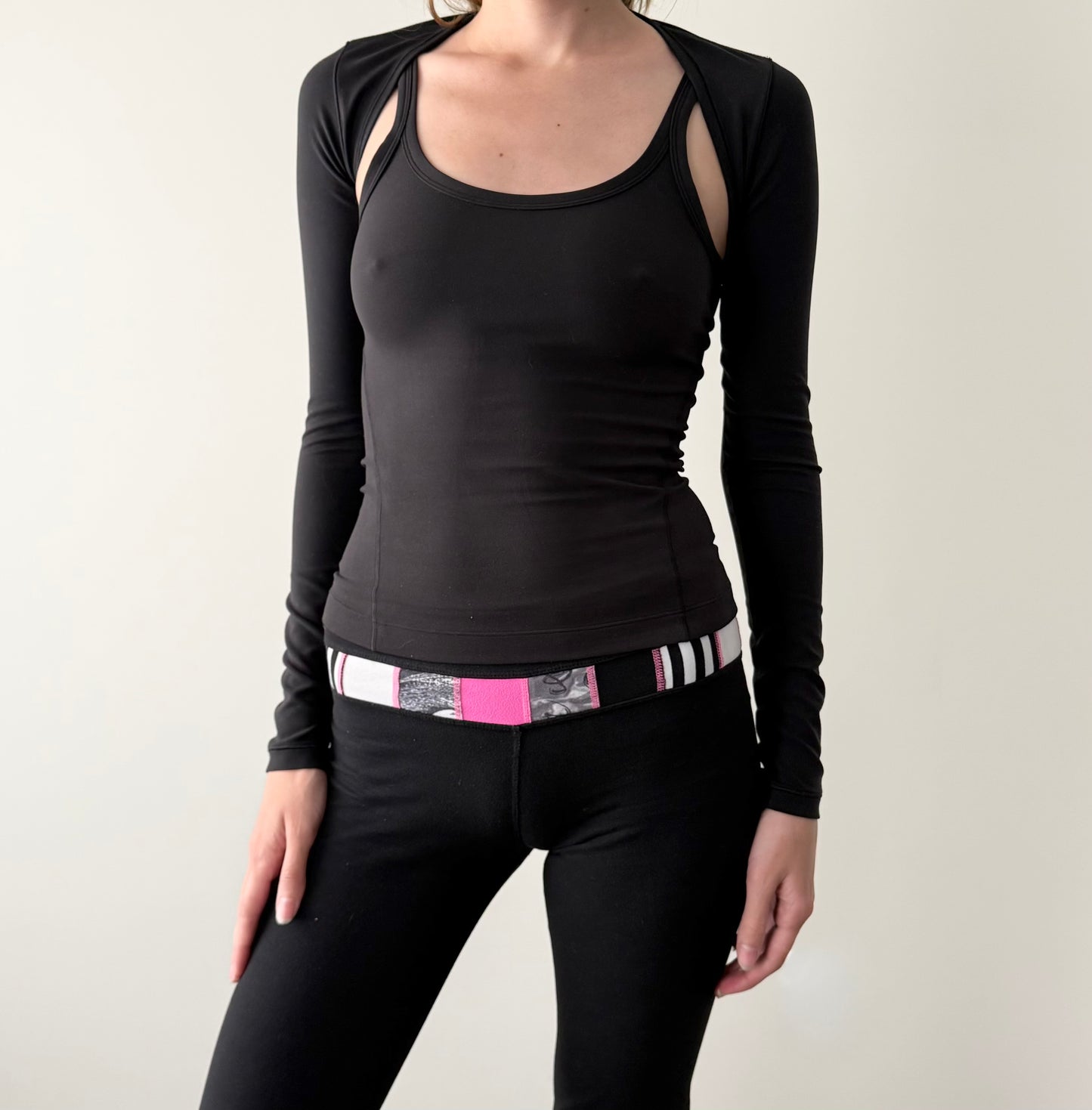 Lululemon black align yoga bolero