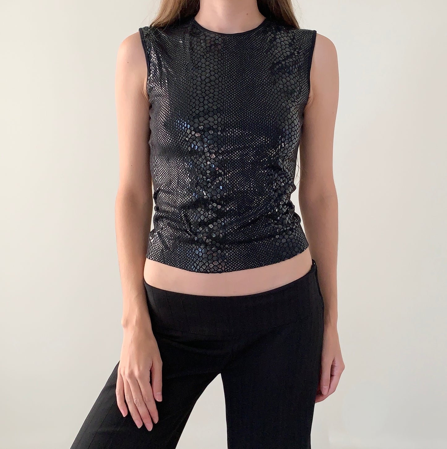 Miss sixty animal print sleeveless top