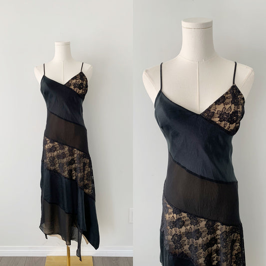 Express 100% silk asymmetrical dress