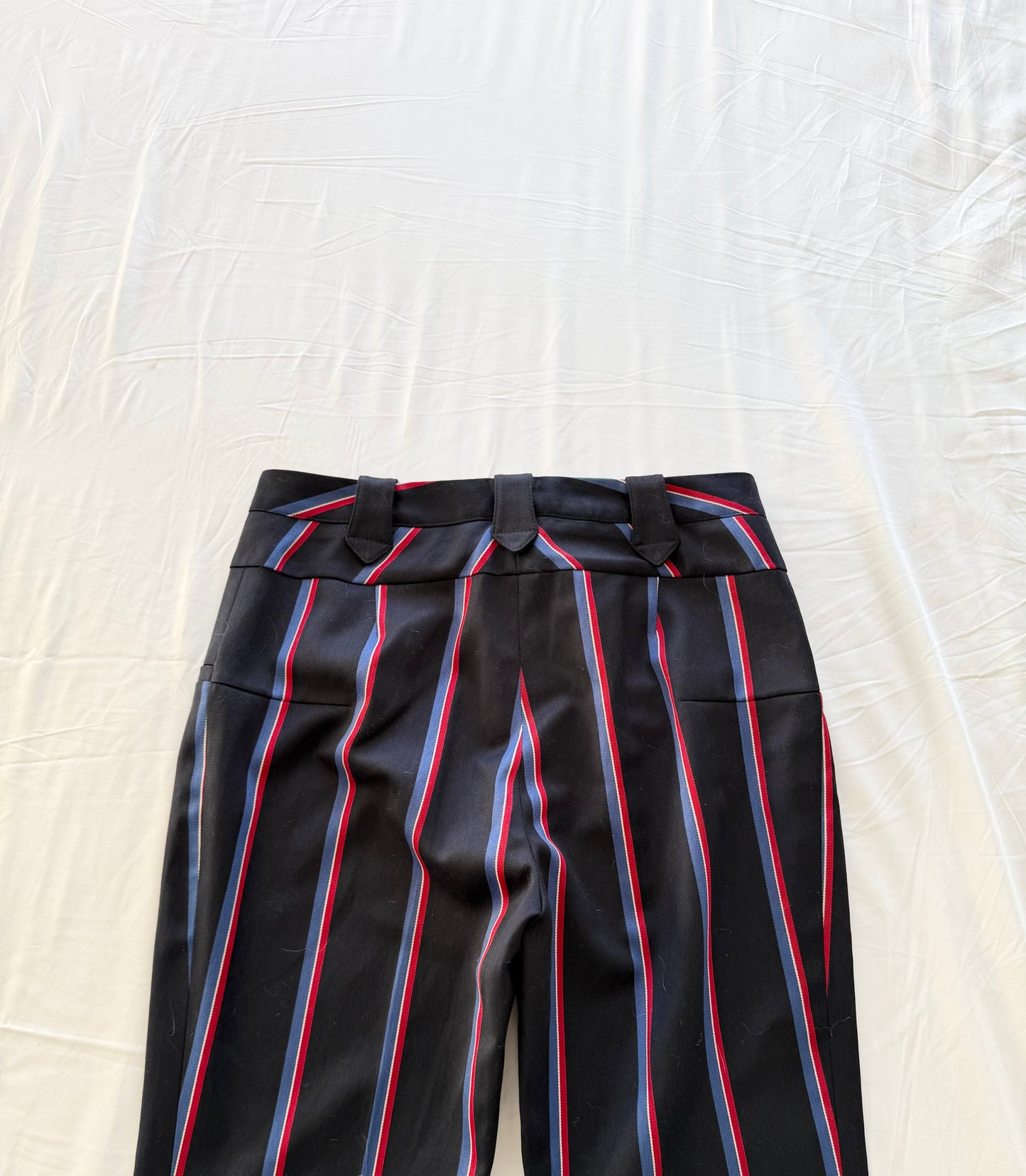 Altuzarra bootcut serge striped trousers