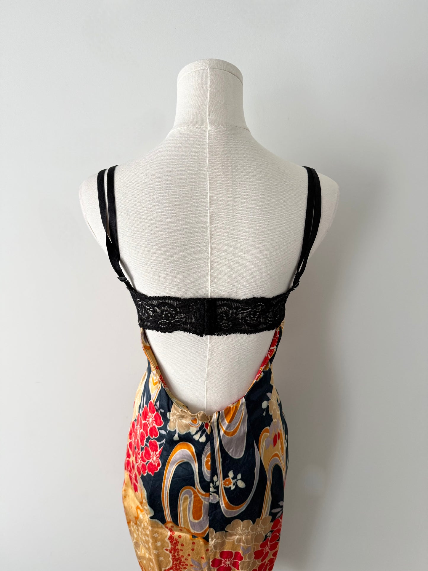 D&G floral lace trim slip dress