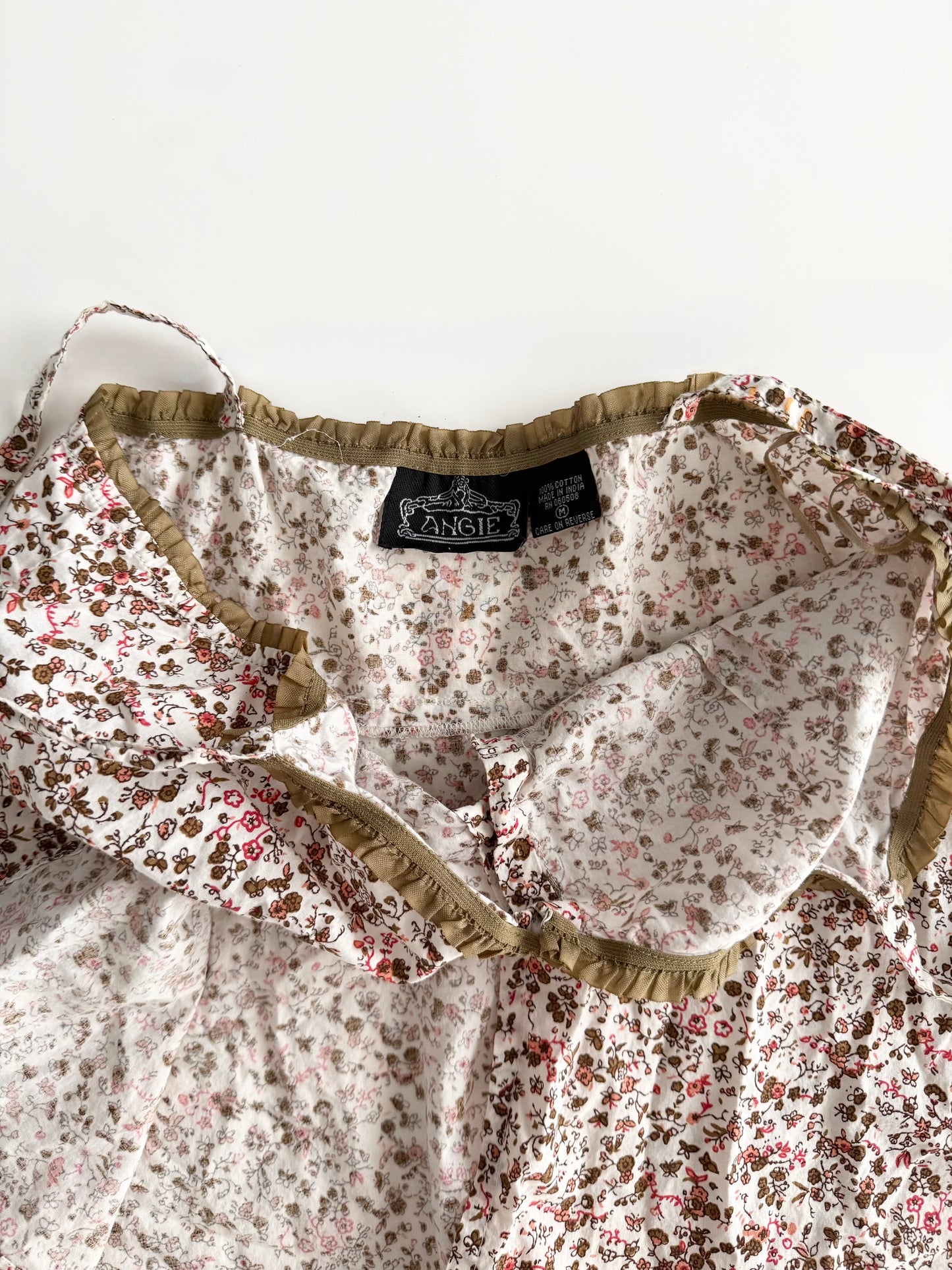 Angie floral babydoll open front camisole
