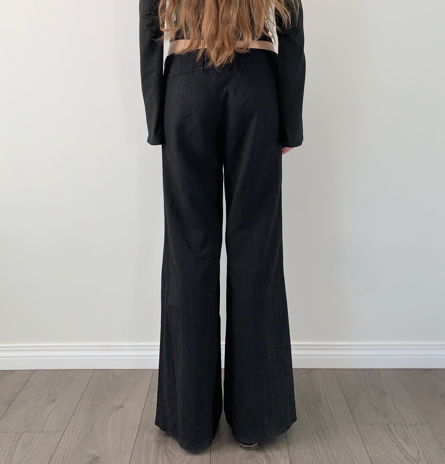 Vintage dynamite black wide leg trousers