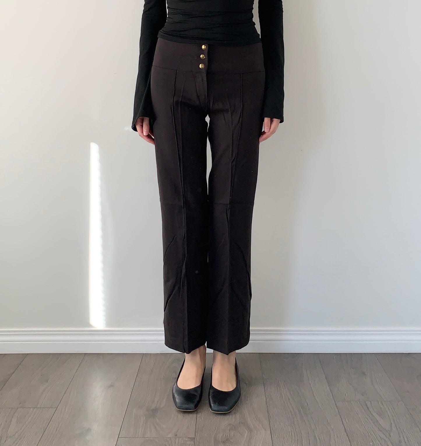 Via Dei Ciclamini brown short trousers/capri