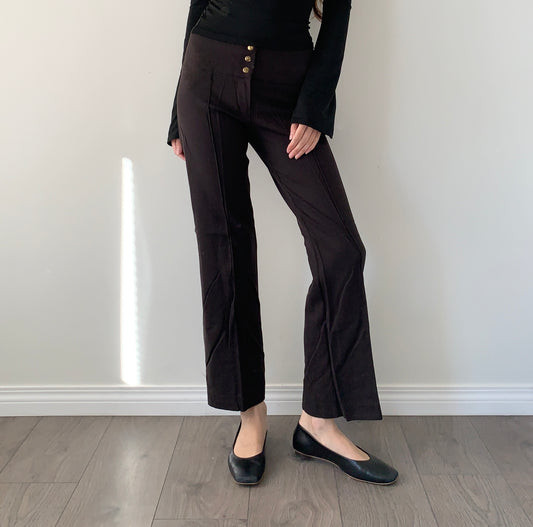 Via Dei Ciclamini brown short trousers/capri