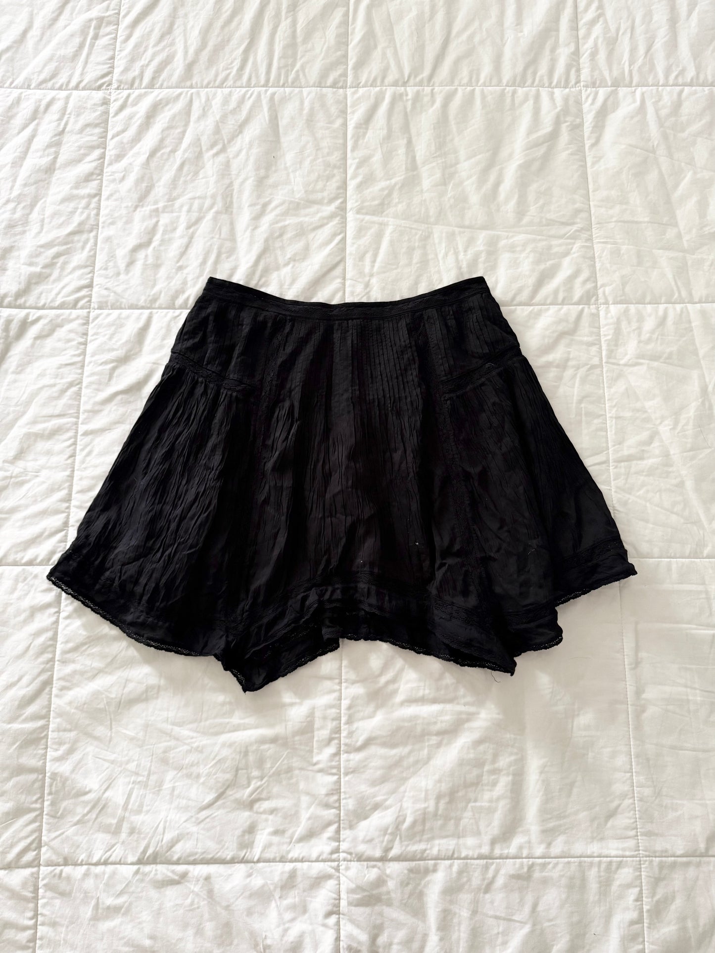 Wilfred black lace handkerchief midi skirt