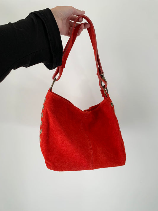 Made in Italy red genuine leather purse