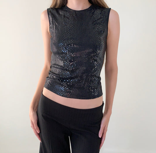 Miss sixty animal print sleeveless top