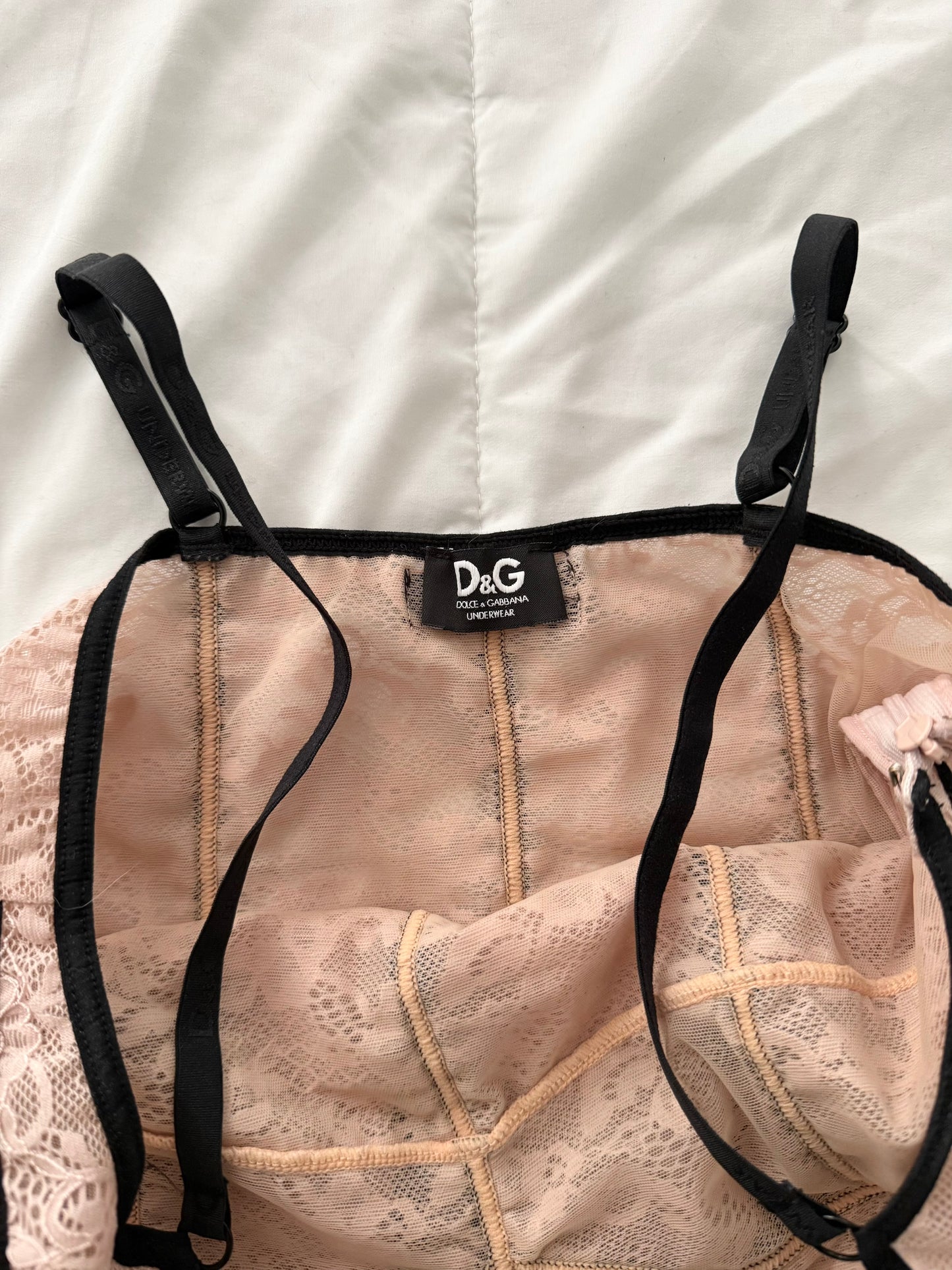 D&G dusty pink lace camisole