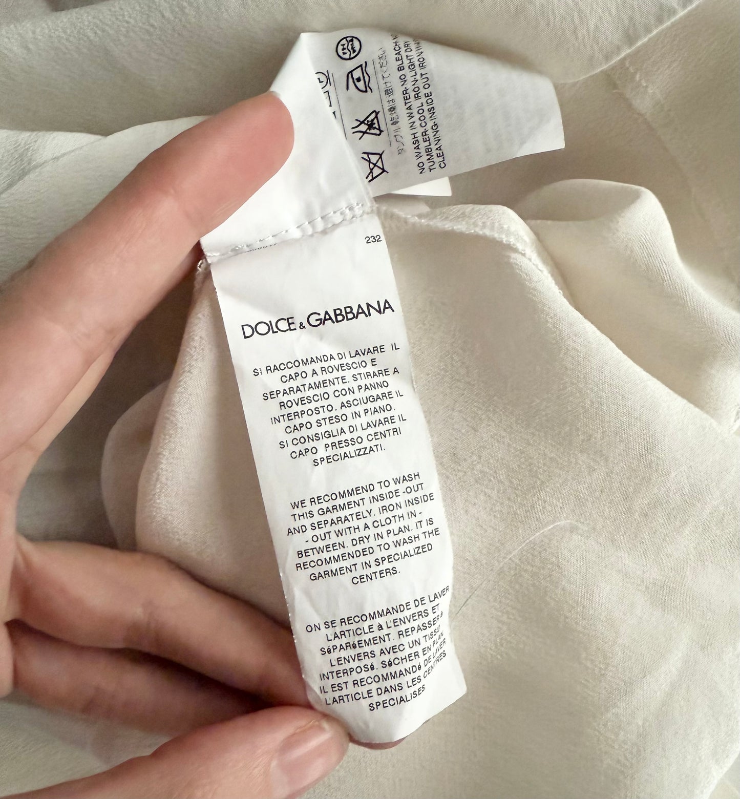 Dolce & Gabbana lace detail blouse